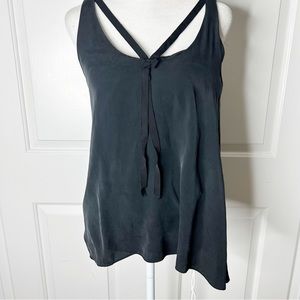 Milly silk black tank top (0)